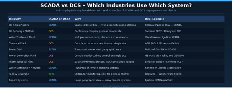 SCADA vs DCS – The Best Complete Comparison Guide (2026)