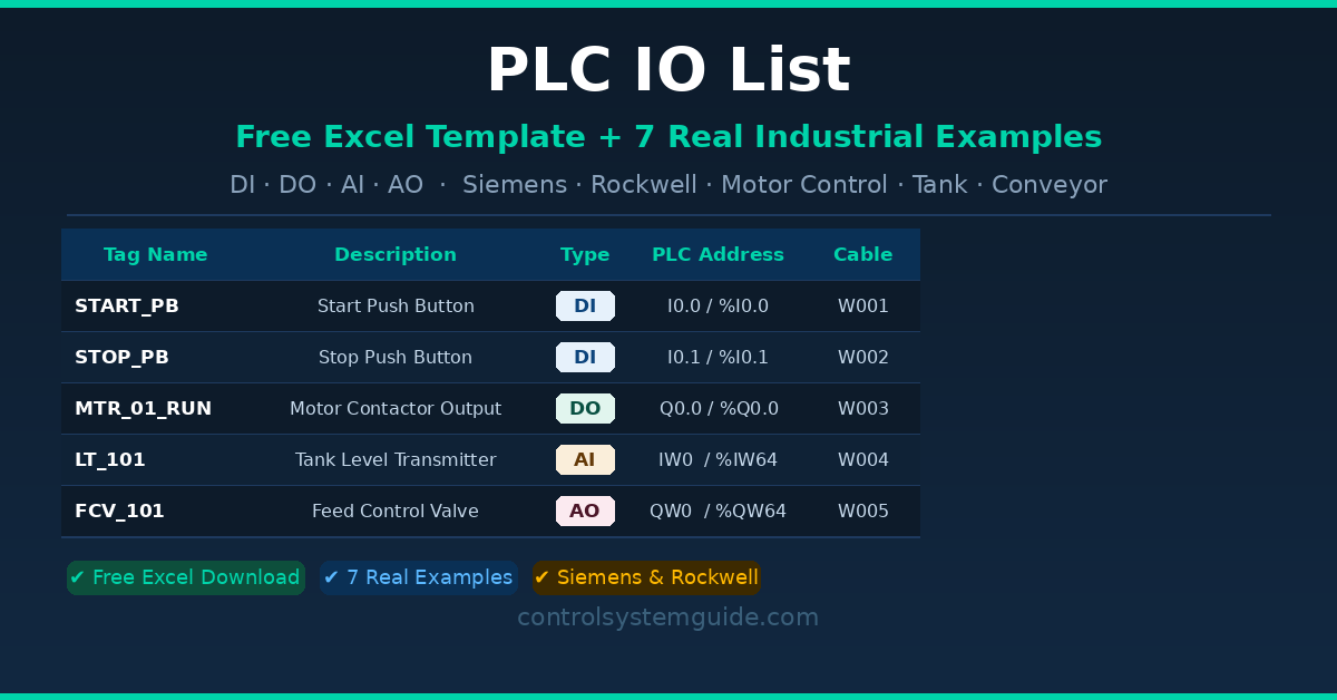 Plc Statement List Example.pdf PLC IO List – Free Excel Template + 7 Real Examples (2026)
